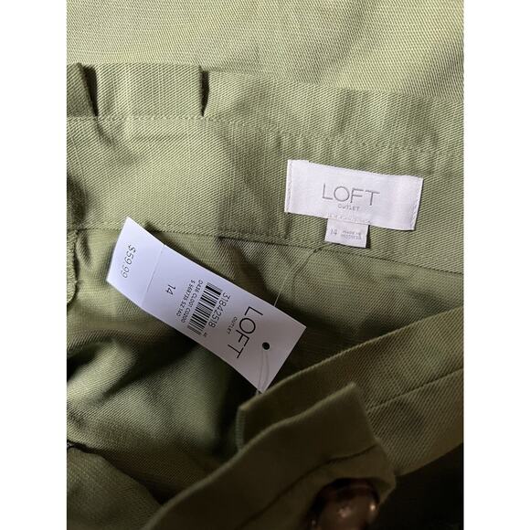 Loft Olive Green Skirt - NWT - Size 14 - Picture 3 of 4